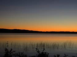 Sunset over Upper Herring Lake