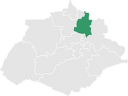 Municipality location in Aguascalientes