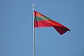 Bandera de Transnistra ondeando.