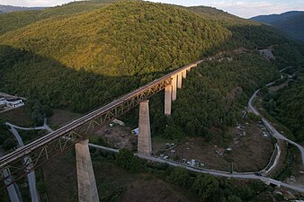 Србиновски мост, највисок железнички вијадукт во Македонија