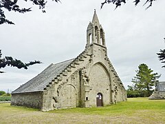 Chapelle Saint-Budoc : la façade.