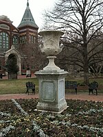 Andrew Jackson Downing Urn and the Smithsonian Institution's Arts and Industries Building