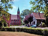 Lutheran church “Holy Cross”, on the lefthand the youth centre