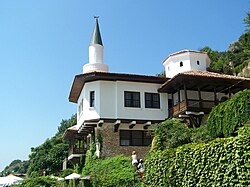 Balchik Palace, constructed in the interwar period on orders of Queen Maria of Romania.