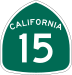 Interstate 15 and State Route 15 marker