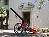 Caltech's Fleming Cannon after having been returned to the Caltech campus