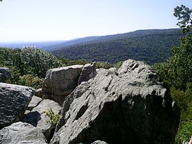 Vue depuis Chimney Rock.