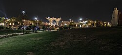 Night View of City Park Jaipur in July 2024