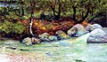 Paisaje con bosque y río by Joaquín Clausell
