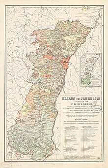 Carte représentant plusieurs zones de couleurs différentes pour symboliser les différents territoires.