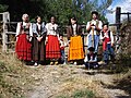 Feast of the Campanos, campurrians with their typical dresses.