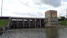 Ford Lake Dam along the Huron River