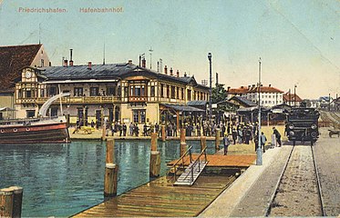 Port station in about 1900 (from the south)