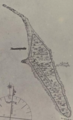 German Survey map of Flint Island (1878) with palm lake visible