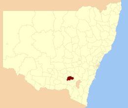 Contea di Gundagai – Mappa