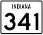 State Road 341 marker