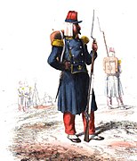 Infanterie légère, voltigeurs vers 1840
