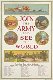 British Army recruitment poster of the inter-war period