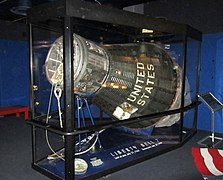 Liberty Bell 7 (Spacecraft No. 11) at the Kansas Cosmosphere and Space Center, 2010