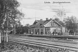 Lindesbergs gamla stationshus "Linde" 1890-tal