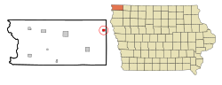 Location of Little Rock, Iowa