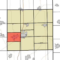 Location of Keyser Township in DeKalb County