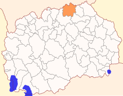 Location within North Macedonia