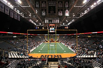 The arena set up for a Milwaukee Iron game in 2009.
