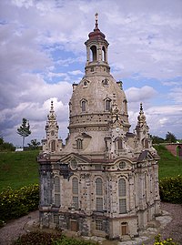 Modell der Frauenkirche in der Miniwelt