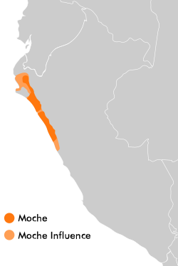 A map of Moche cultural influence