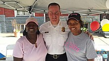 Kevin Davis, then-commissioner of the Baltimore Police Department, poses at an event in 2016.