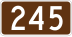 Route 245 marker