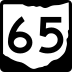 State Route 65 marker