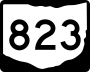 State Route 823 marker