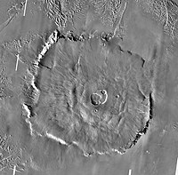 Detailed THEMIS daytime infrared image mosaic of Olympus Mons