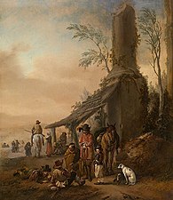 The Rider's Halting Place by Philips Wouwerman. 17th century