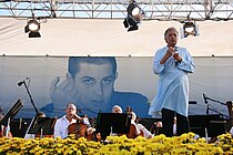 המנצח זובין מהטה בקונצרט שארגנה התזמורת הפילהרמונית הישראלית למען גלעד שליט