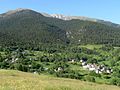 Vue du bourg devant le Cambre d'Aze