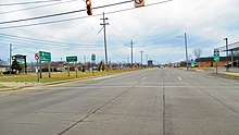 Looking north along Fort Street