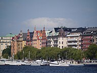 Kungsholmen e as águas do lago Mälaren