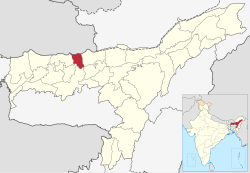 Location in Assam