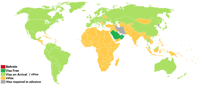 سياسة التأشيرات في البحرين.
