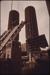 The towers as photographed by Documerica in October 1973