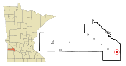 Location of Echo, Minnesota