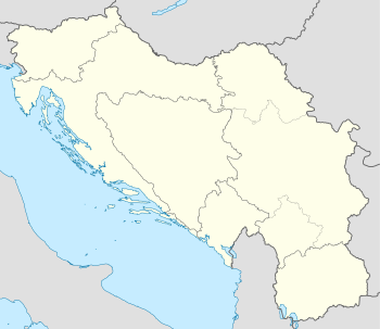 1979–80 Yugoslav First League is located in Yugoslavia