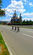 Ciclistas en Járkov