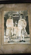 Yashwantraoji Mukne (right), prince Digvijaysinhraoji Mukne (left) and grandprince Mahendrasinhraoji Mukne as child
