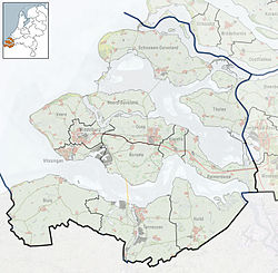 Ritthem is located in Zeeland