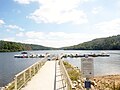 Lac de Guerlédan (Caurel) : le ponton de Beau-Rivage.