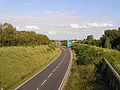 Kurz vor dem Beginn der Autobahn bei Oberursel